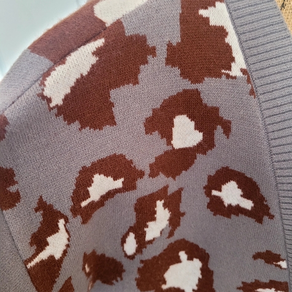 🐆 Leopard Print Cardigan - Picture 2 of 3
